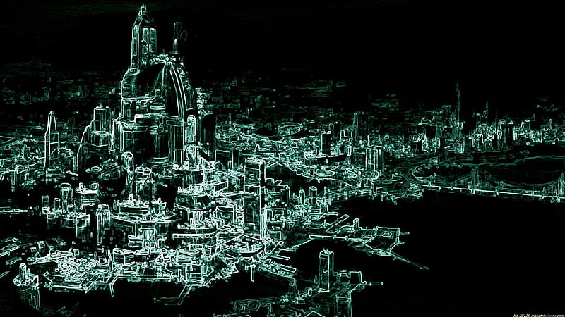 Sci Fi - City, Sci Fi, Space, Abstract, Planet, City, HD wallpaper