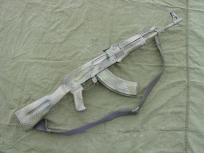 Modern AK-47, rifle, gun, military, army, ak-47, weapon, navy seals, HD wallpaper
