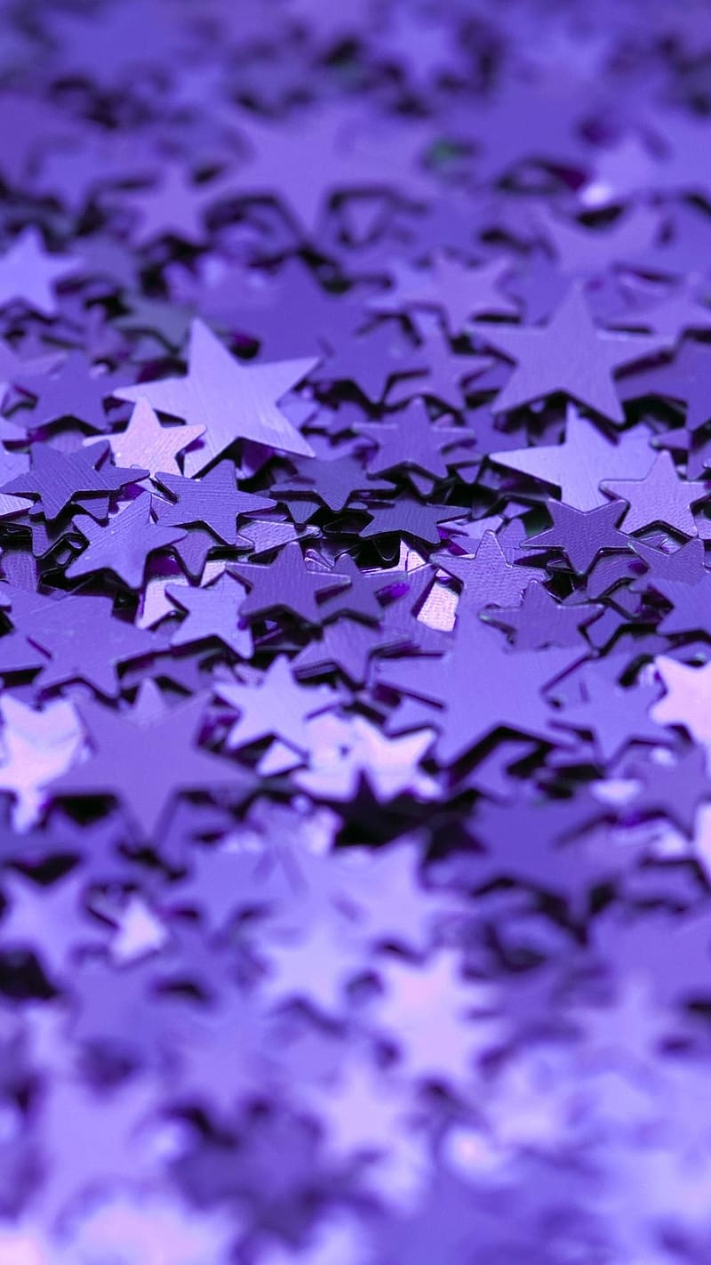 Aesthetic Purple, Tiny Stars, purple stars, HD phone wallpaper