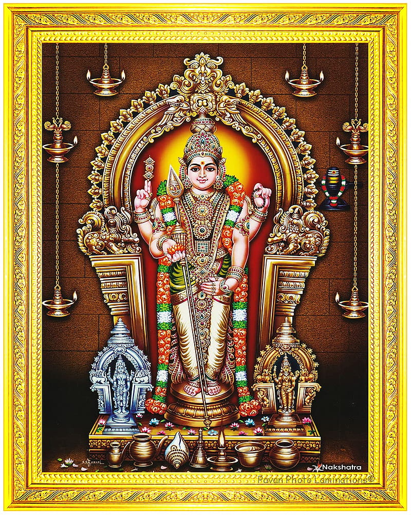 Buy Pavan Laminations, Lord Thiruchendur Murugan Subramanya Subrahmanya  Subramanian Kumara Swamy Palani Vel Karthikeya Kartikeya God Frame, HD  phone wallpaper | Peakpx