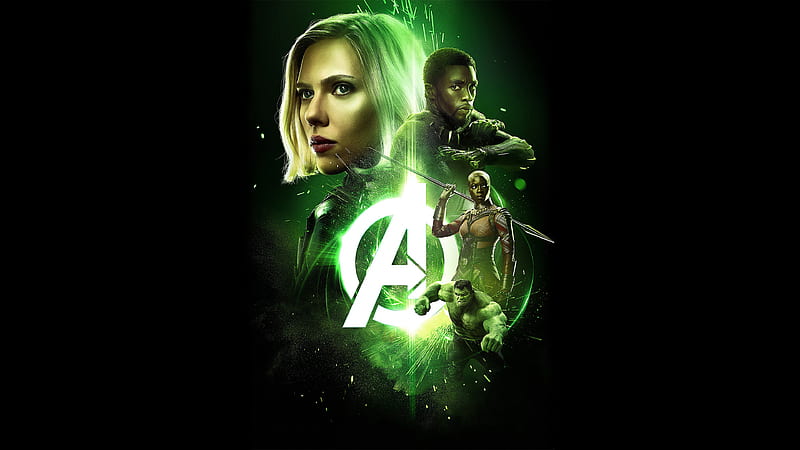 Avengers Infinity War 2018 Time Stone Poster , avengers-infinity-war, 2018-movies, movies, black-widow, black-panther, hulk, poster, HD wallpaper