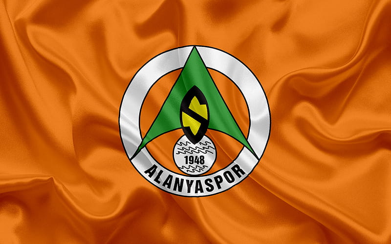 Alanyaspor, Turkish football club, emblem, Alanyaspor logo, Alanya, Turkey, Turkish Football Championship, HD wallpaper