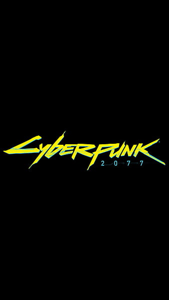 CyberPunk 2077, 2077, yellow, amoled, ciberpunk, cyberpunk2077logo ...