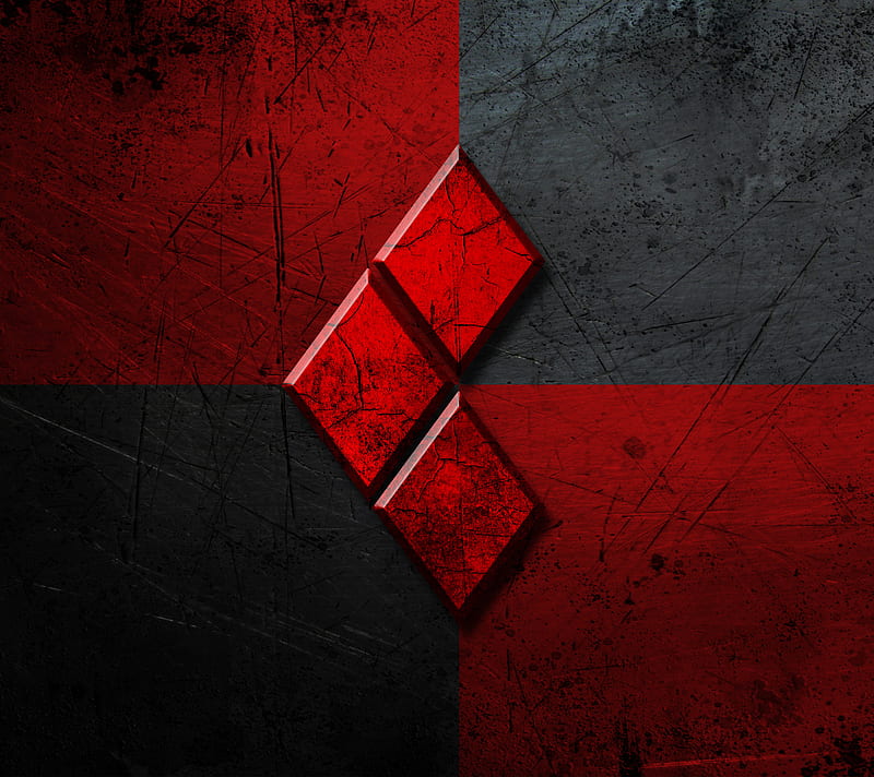 Red Diamonds, black, logo, HD wallpaper