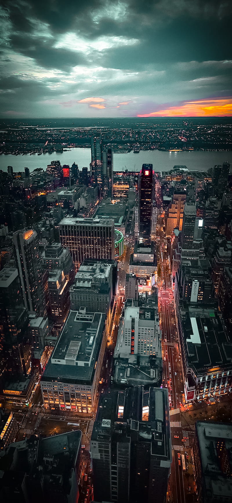New York City Bay Buildings City Downtown Green Night Packers Tourism Hd Phone Wallpaper Peakpx