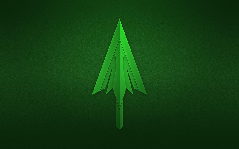 Green Arrow, 2018 movie, arrow, minimal, green background, HD wallpaper