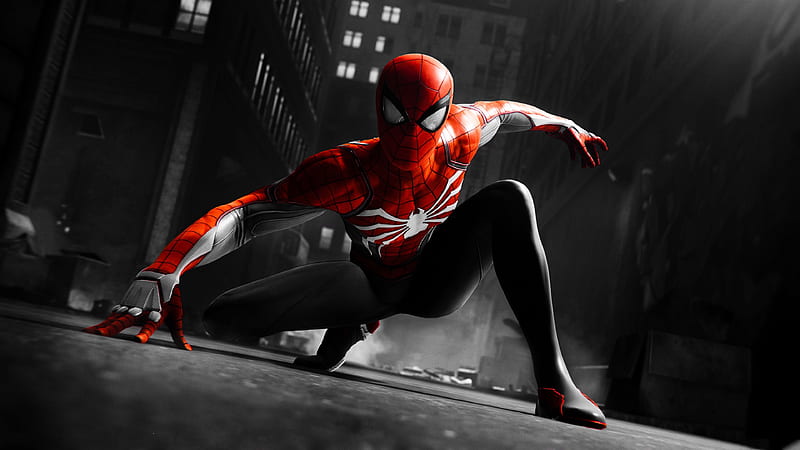 Black And Red Spiderman , spiderman, superheroes, artist, artwork, digital-art, HD wallpaper