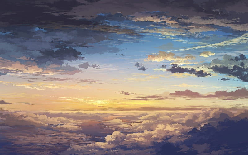 Sea Of Clouds Painting, sea-of-clouds, painting, artist, artwork, digital-art, HD wallpaper