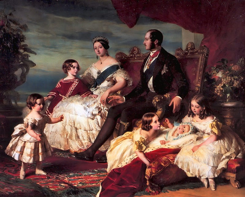 Franz Xaver Winterhalter. Family of Queen Victoria, art, victorian, portrait, royalty, HD wallpaper