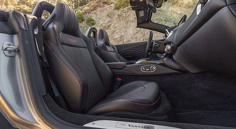 2021 Aston Martin Vantage Roadster (Color: Spirit Silver; US-Spec) - Interior, Seats , car, HD wallpaper 2021 Aston Martin Vantage Roadster (Color: Spirit Silver; US-Spec) - Interior, Seats , car, HD wallpaper
