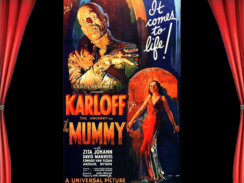 The Mummy01, posters, The Mummy, horror, classic movies, HD wallpaper