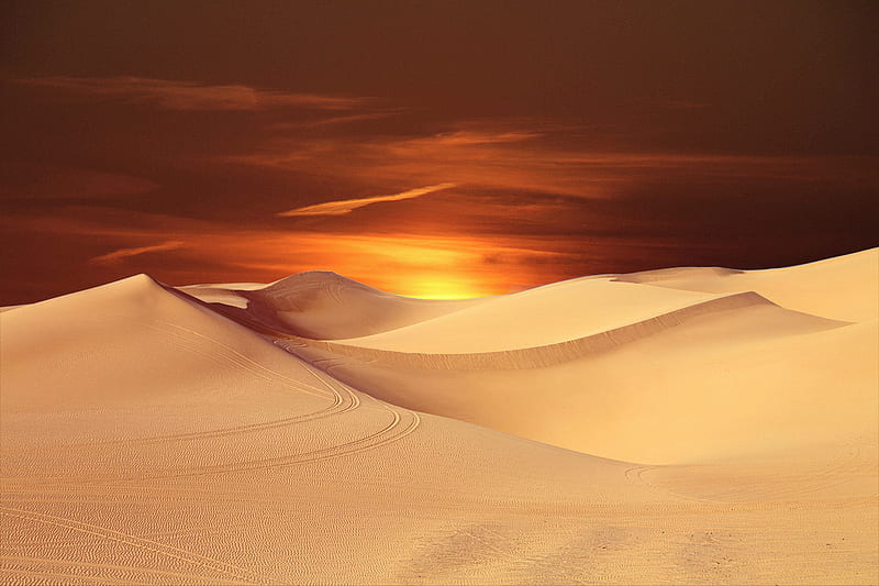 Desert Sand Landscape , desert, sand, landscape, nature, HD wallpaper