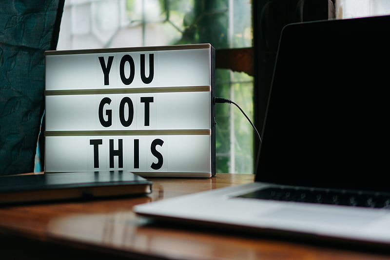 you got this signage on desk, HD wallpaper