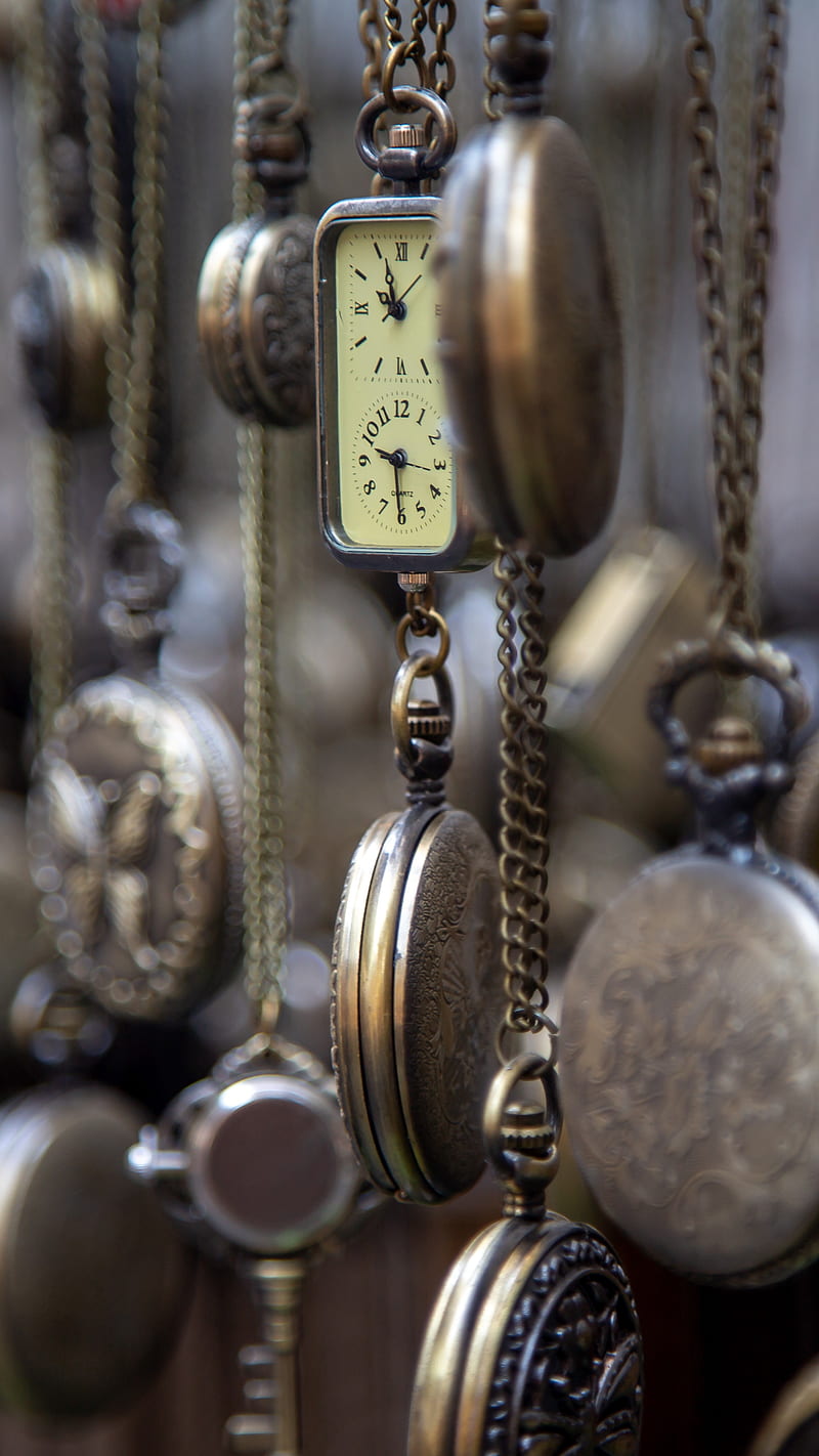 pocket watch , vintage, collection, pocket watch, HD phone wallpaper