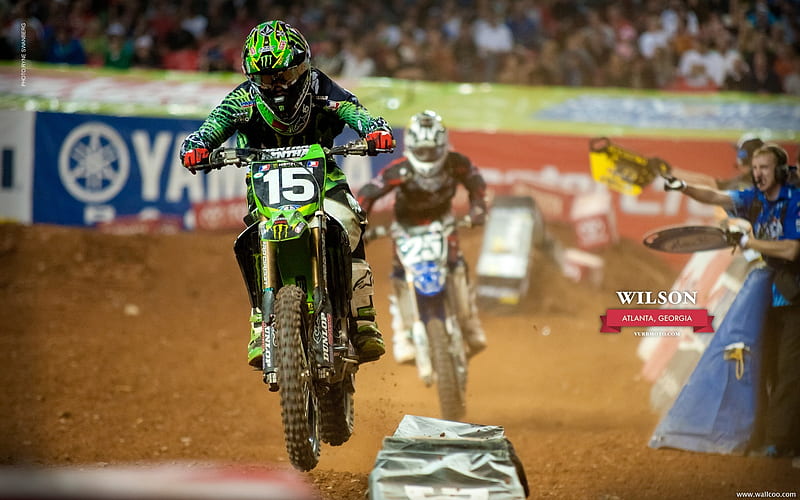 AMA Supercross Atlanta Station-riders Dean Wilson, HD wallpaper