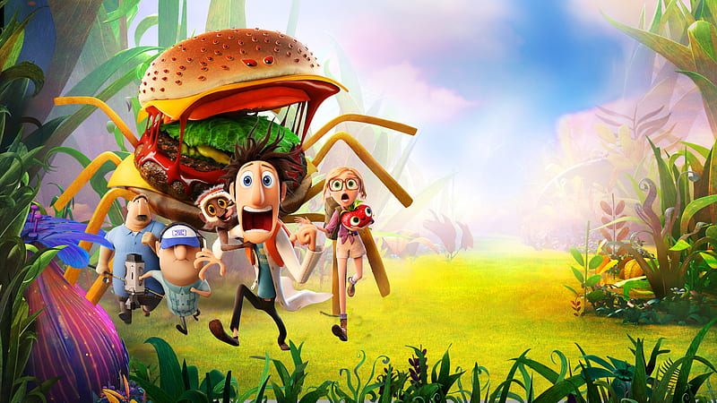 Movie, Cloudy with a Chance of Meatballs 2, Cloudy with a Chance of Meatballs, Food, HD wallpaper
