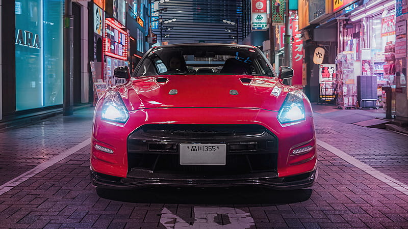 Nissan GT R In Tokyo , nissan-gtr, nissan, carros, behance, HD wallpaper