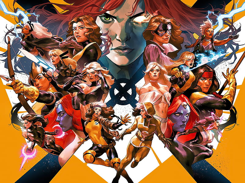 X Women , superheroes, artist, artwork, digital-art, HD wallpaper