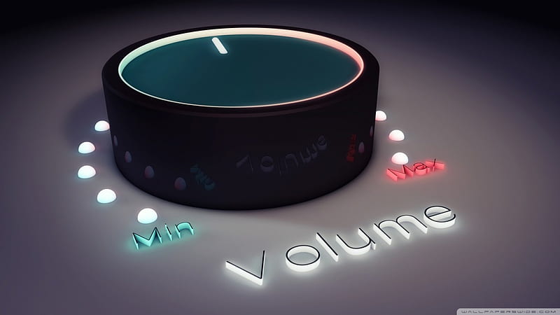 Volume, Min, 3D, Up, Down, Abstract Max, HD wallpaper