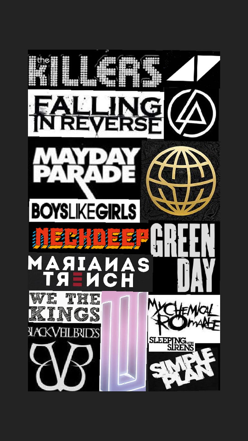 Never not pop punk, bands, emo, linkinpark, logo, marianastrench, music,  paramore, HD phone wallpaper | Peakpx