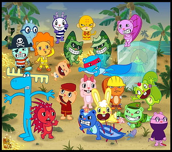 happy tree friends wallpaper iphone