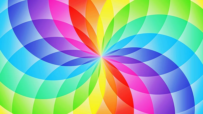 Rainbow Flower - Rainbow Flower to your mobile phone or tablet, HD wallpaper