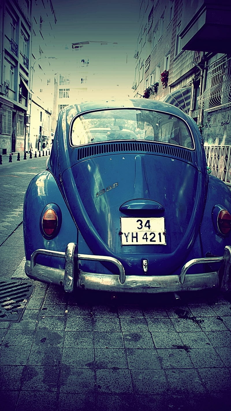 Blue Beetle, auto, awesome, car, cool, nice, ok, volkswagen, HD phone wallpaper