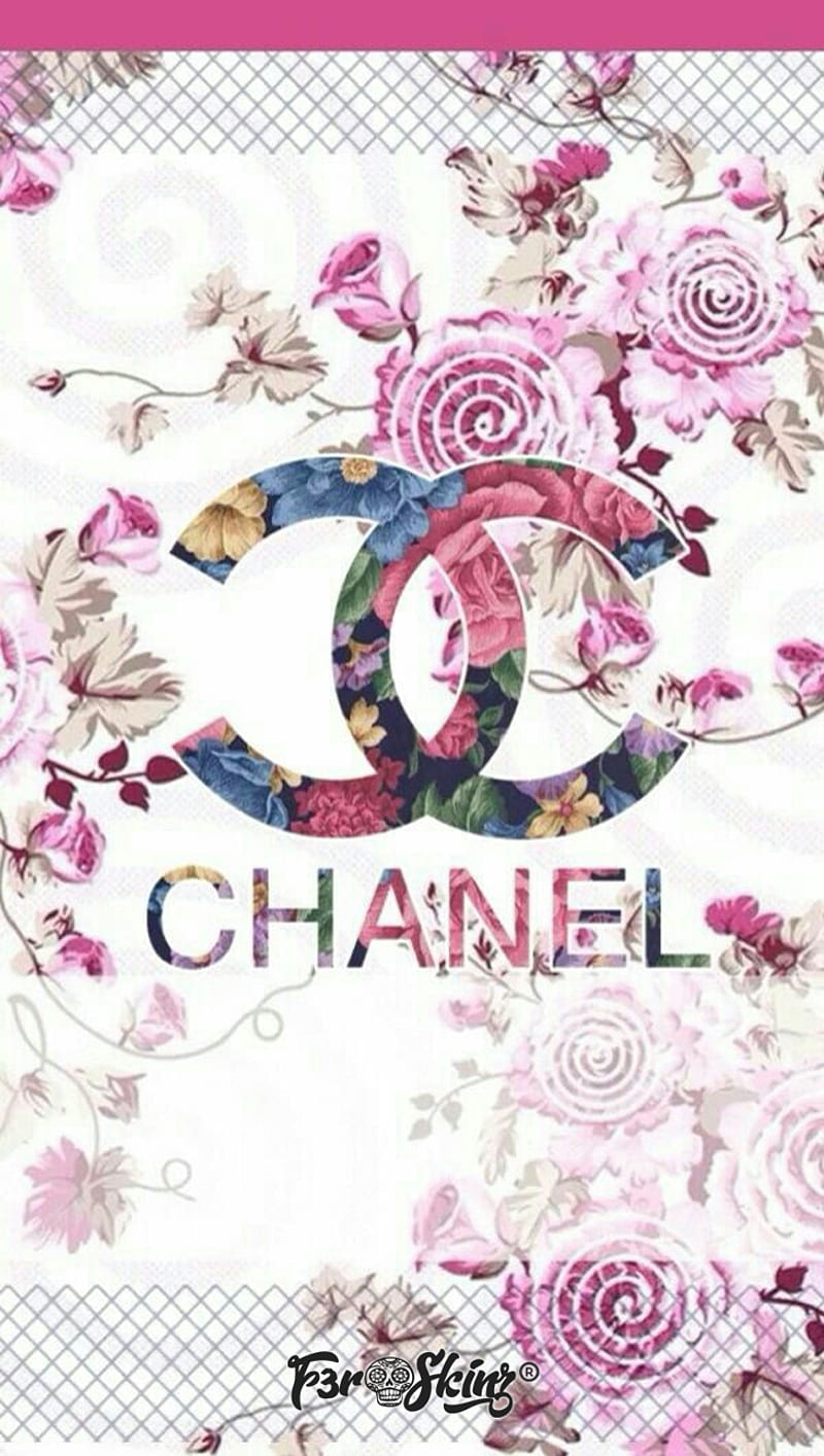 Chanel Flowers Modern Fashion Glam Wall Art  Canvas Wall Art