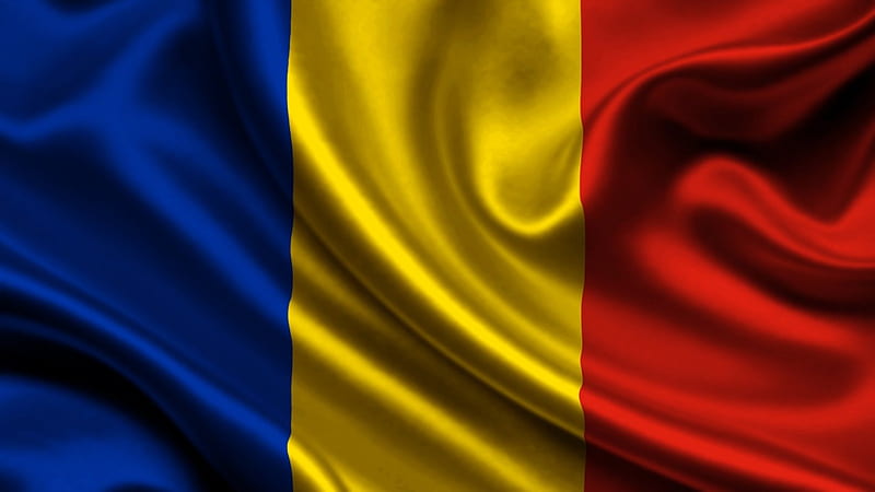 Romanian flag, red, romania, texture, yellow, flag, blue, HD wallpaper