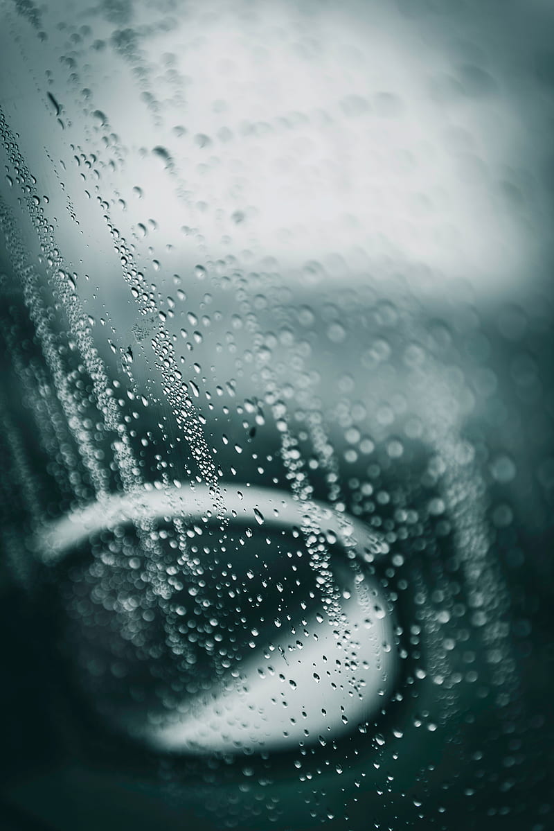 drops, glass, window, moisture, rain, surface, mirror, HD phone wallpaper