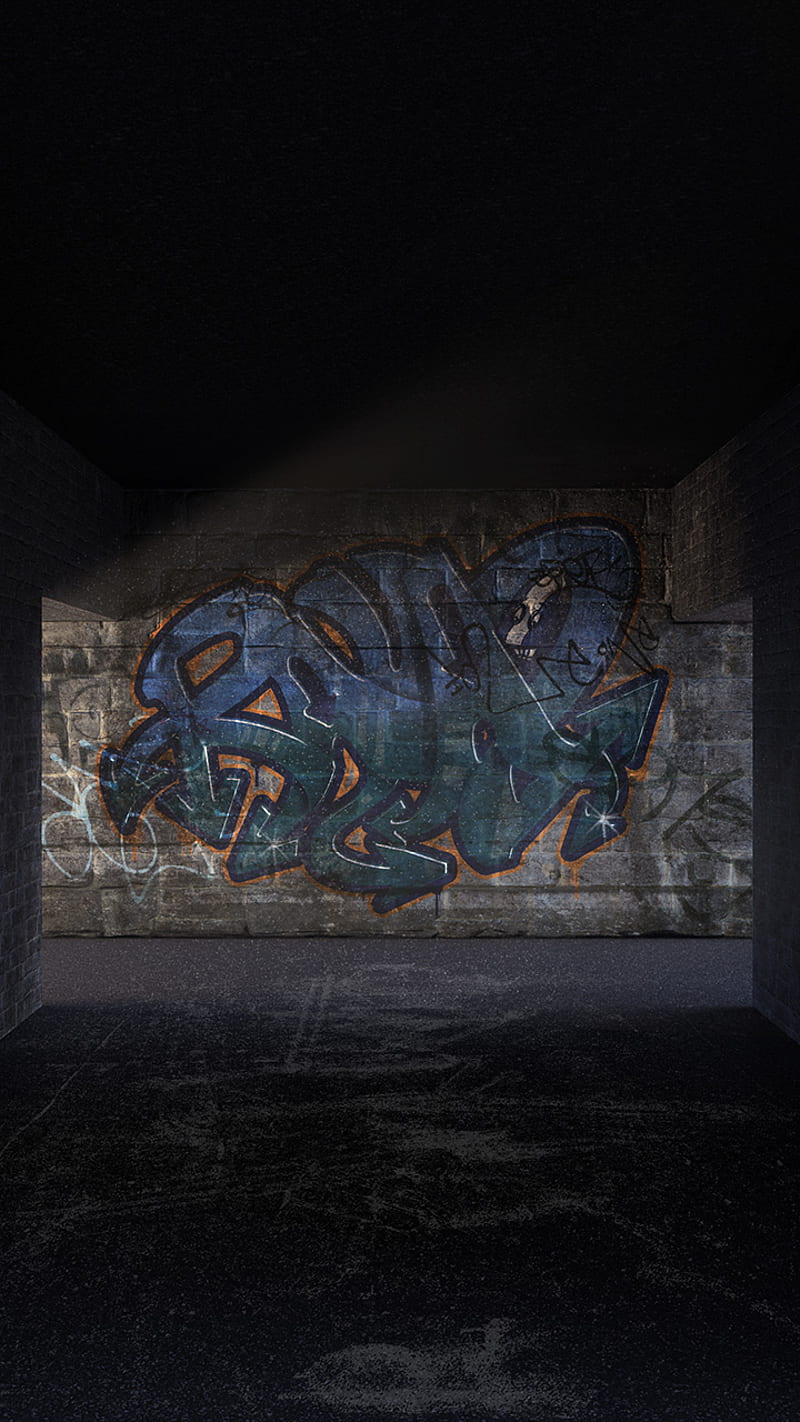 Basement Graffiti, art, city, cool, street, tag, urban, graffiti, tat2, HD phone wallpaper