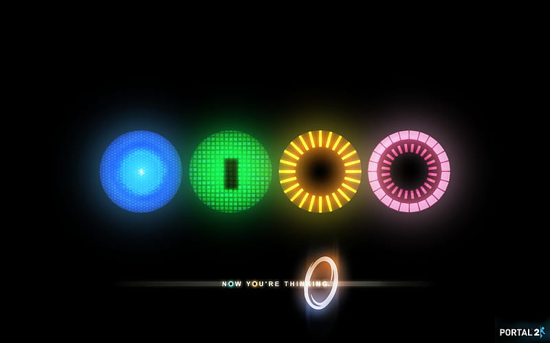 Portal 2 Cores Background, valve, portal 2, portal, video game, core, thinking, HD wallpaper