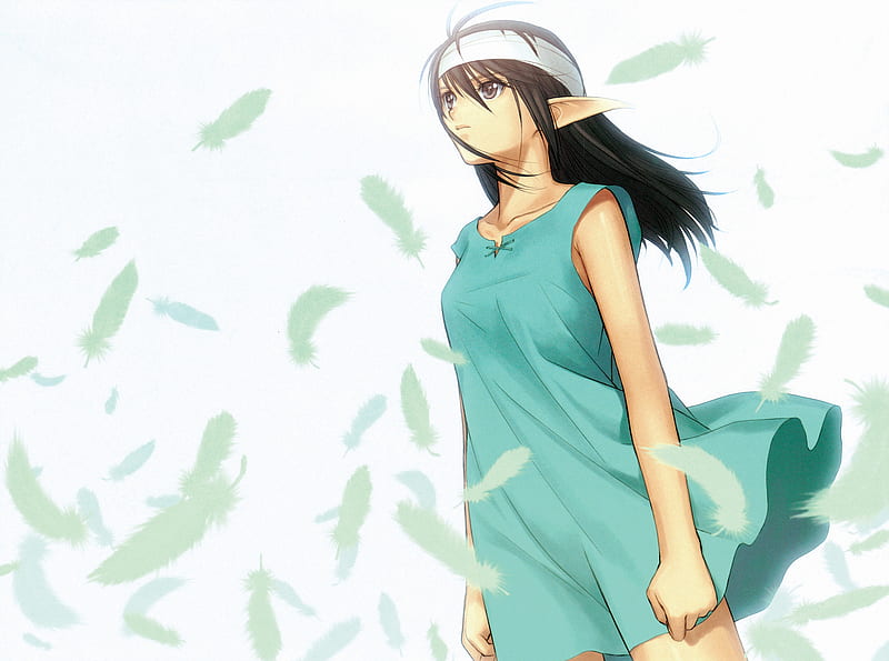 Xecty Ein, shining winds, cute, girl, anime, HD wallpaper