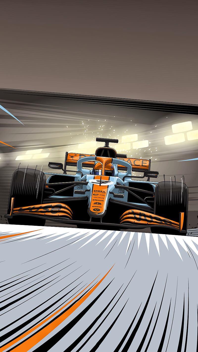 F1 GULf McLaren, ricciardo, HD phone wallpaper