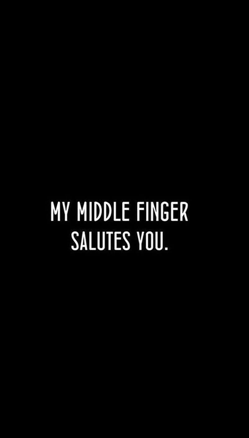 My Middle Finger Sal funny my middle finger salutes HD phone wallpaper   Peakpx