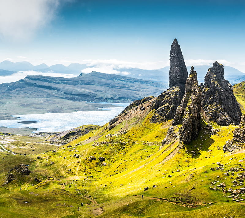 Scotland, isles, mountains, rocks, HD wallpaper | Peakpx