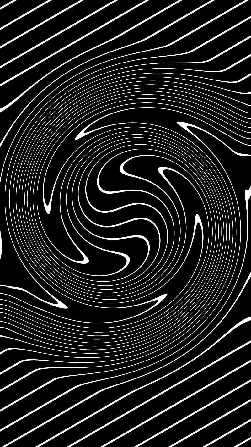 ILLUSION , 1080x1920, Amoled, dark, abstract, bezel, black, edge, iPhone, less, lines, samsung, space, spiral, swirl, to, vector, HD phone wallpaper
