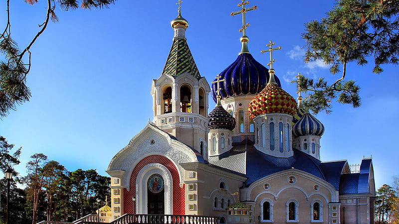 Church in Russia, Building, Religious, Russia, Church, HD wallpaper