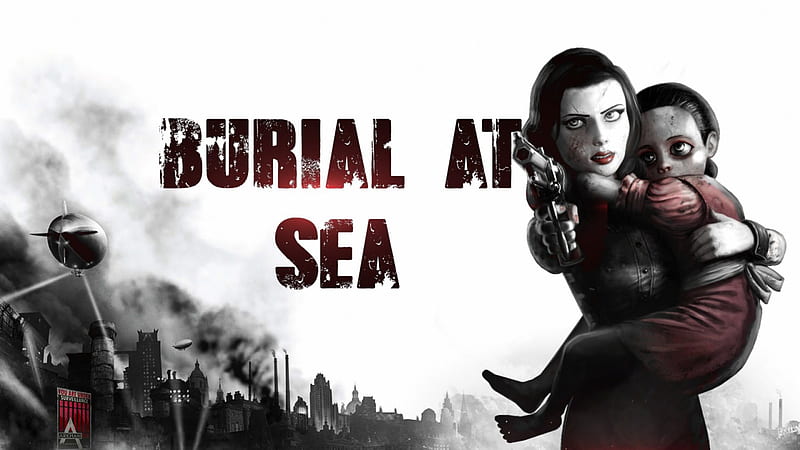 Burial At Sea, red, bonito, 1920x1080, children, sea, city, bioshock, big, 2014, at, best, infinite, hot, beauty, child, smoke, top, burial, daddy, quality, high, hq, sexy, lips, elizabeth, serafiell, awesome, sister, white, HD wallpaper