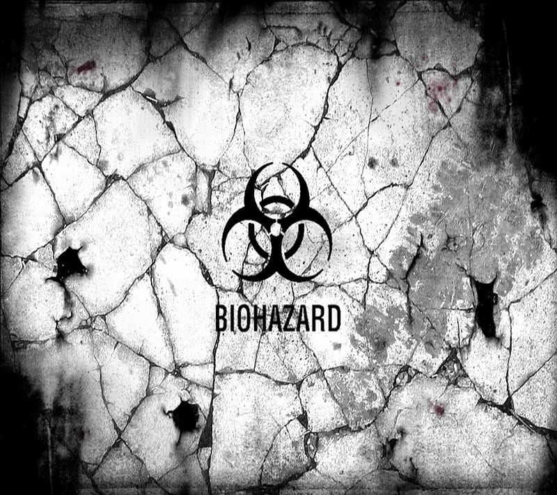 Biohazard, black, caution, hazard, nuclear, warning, white, HD wallpaper