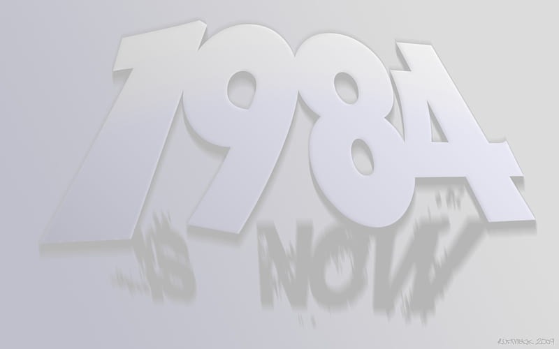 1984 is now, text, 3d, george orwell, 1984, HD wallpaper