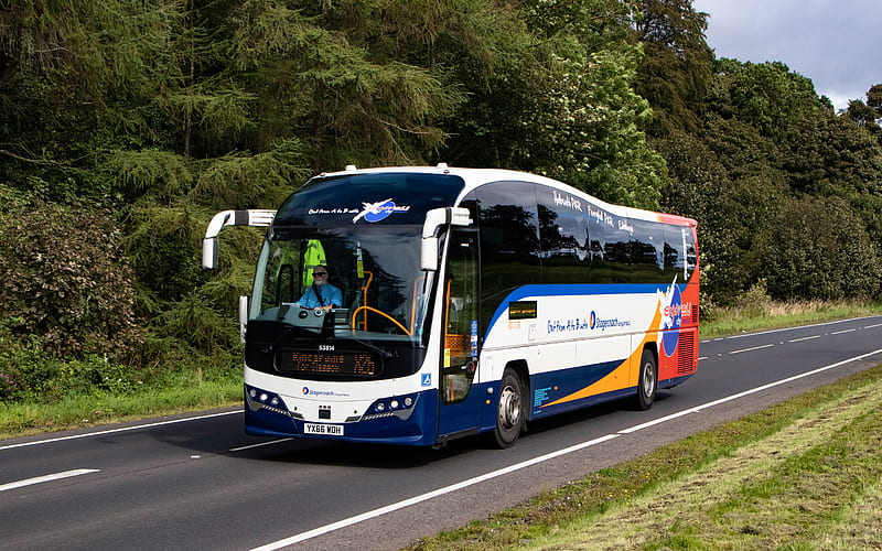 Plaxton Elite Volvo B11R, 2020 buses, passenger transport, R, passenger bus, Volvo, HD wallpaper