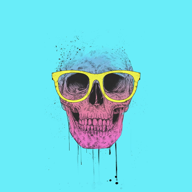Pop art skull II, Balazs, Pop, drawing, glasses, ink, pop art, skull, HD  phone wallpaper | Peakpx