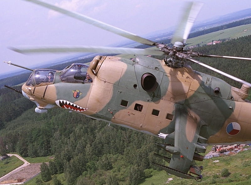 Mil Mi-24D Helicopter, Helicopter, Troops, Military, Gunship, HD wallpaper