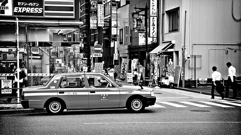 tokyo taxi, japan, taxi, tokyo, car, HD wallpaper