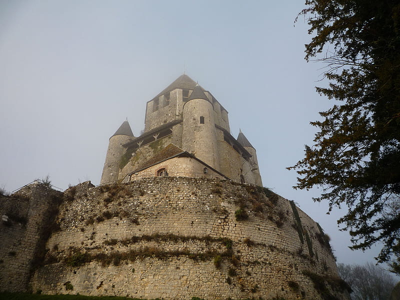 castle cesar, architecture, provins, medieval, france, castle, HD wallpaper