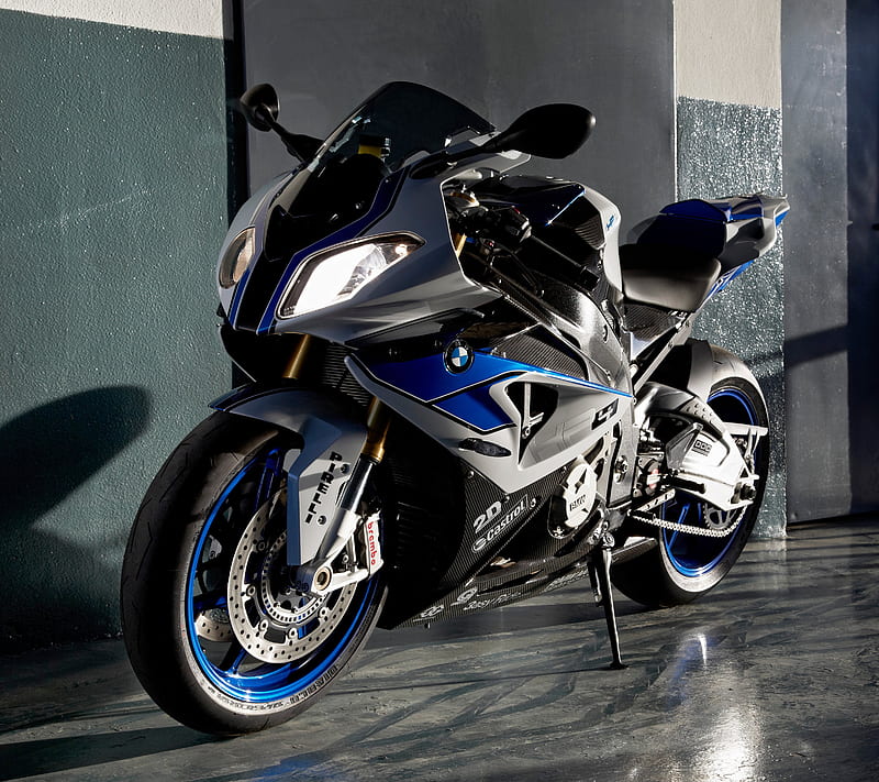 BMW, black, blue, castrol, germany, motorbike, pirelli, superbike, HD wallpaper