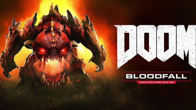 Doom, Bloodfall poster, DLC, HD wallpaper