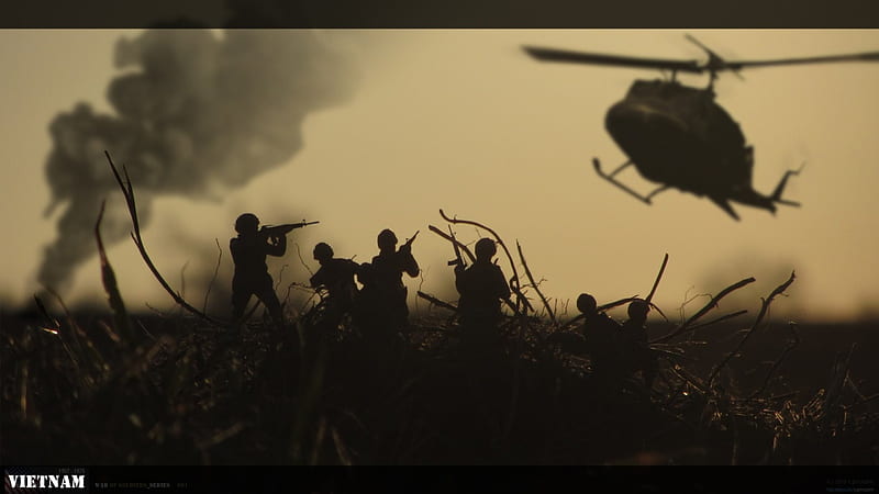 War of soldiers (Vietnam), guerra, scorched earth, huey, army, soldiers, vietnam, HD wallpaper