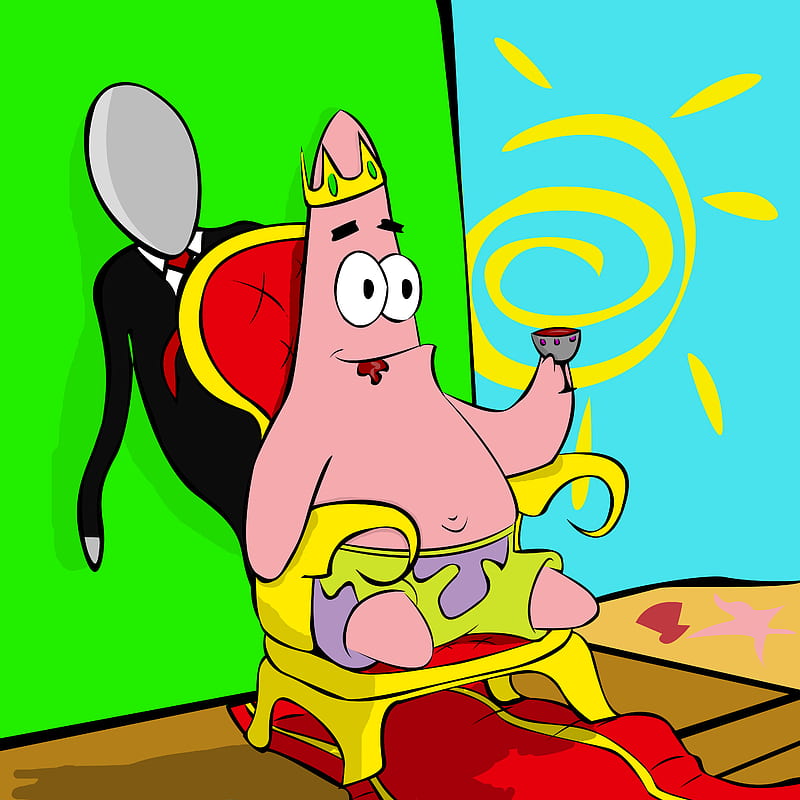 spongebob, SpongeBob SquarePants, Spongebob SquarePants (Patrick), drawing, illustration, cartoon, animation, HD mobile wallpaper
